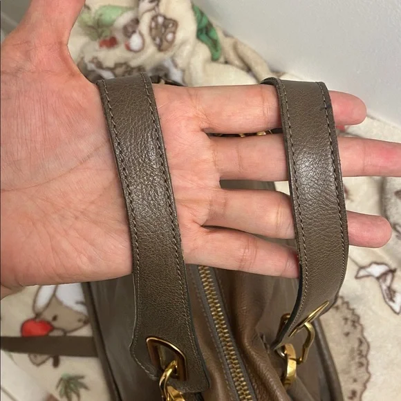 Chloe Brown Leather Shoulder Bag - Picture 5 of 17